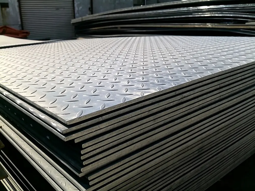 Mild steel checkered plate